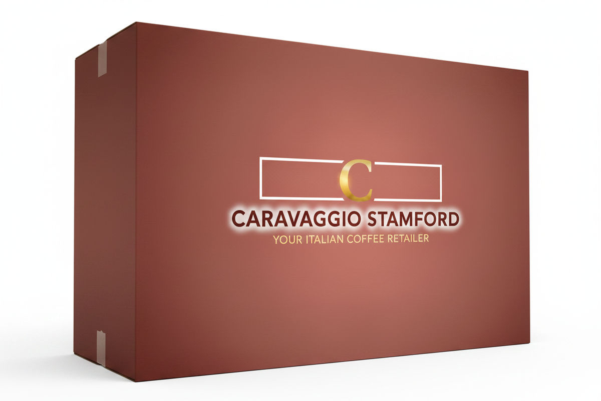 Caravaggio Stamford Carton Box Close-up